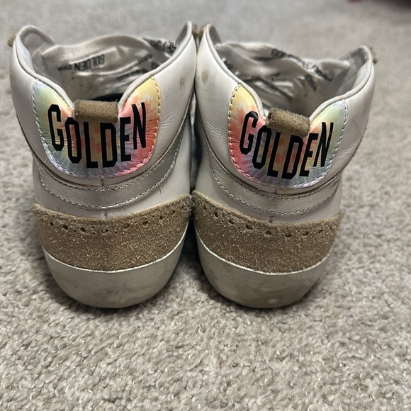 Golden Goose White and Tan High-Top Sneakers - Picture 4 of 4